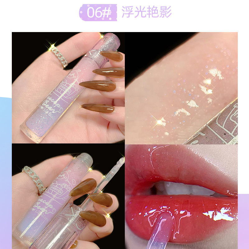 Son Kem Lì Maffick Gấu Ôm Cốc Vỏ Tím