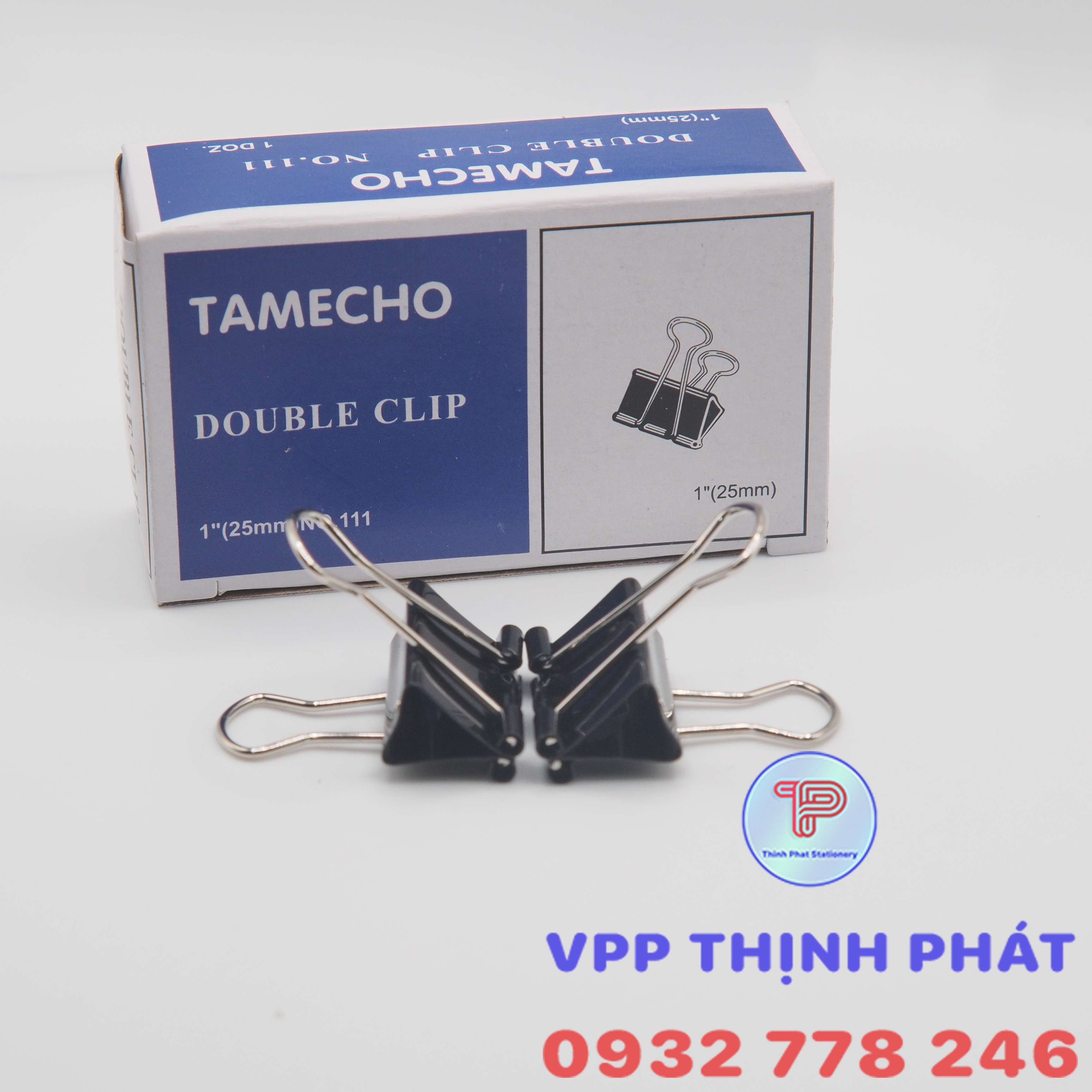 Kẹp bướm đen TAMECHO nhiều kích thước (1 hộp)