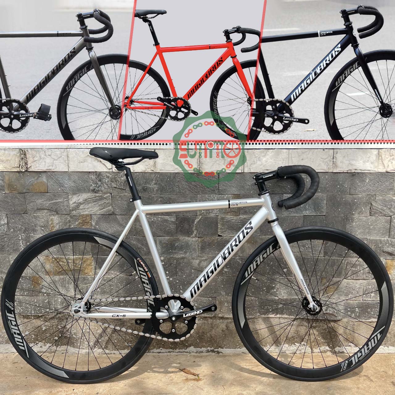Xe đạp fixed gear MAGICBROS CX5 khung thép