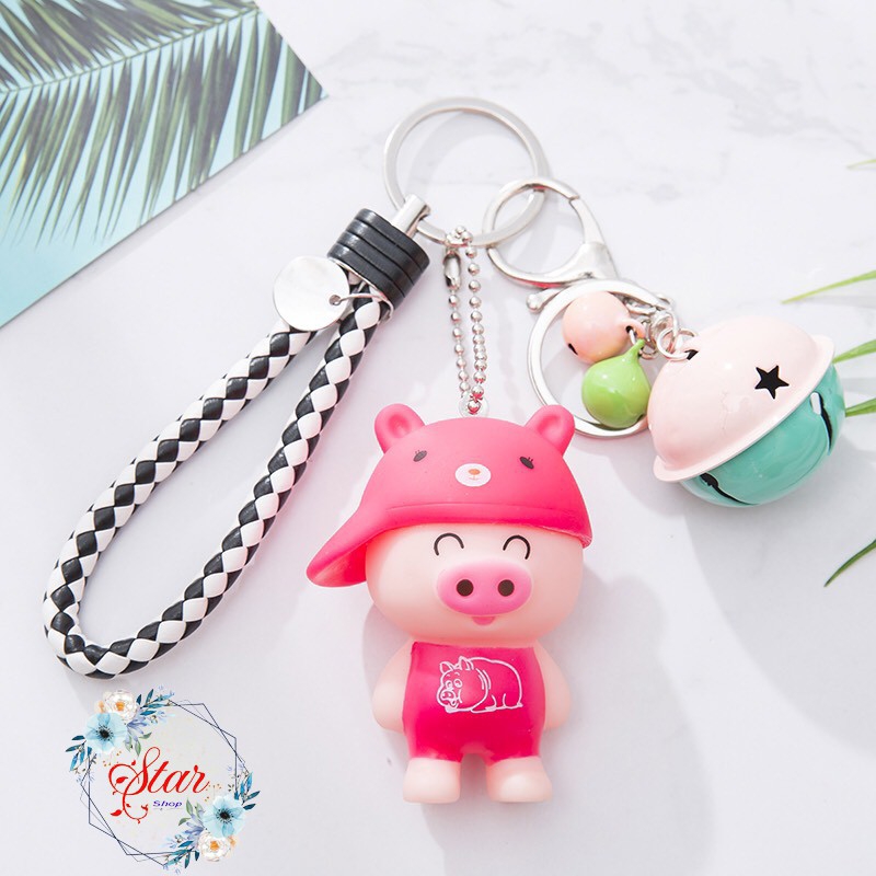 Móc Khóa Chuông Hình Lợn Kute A05