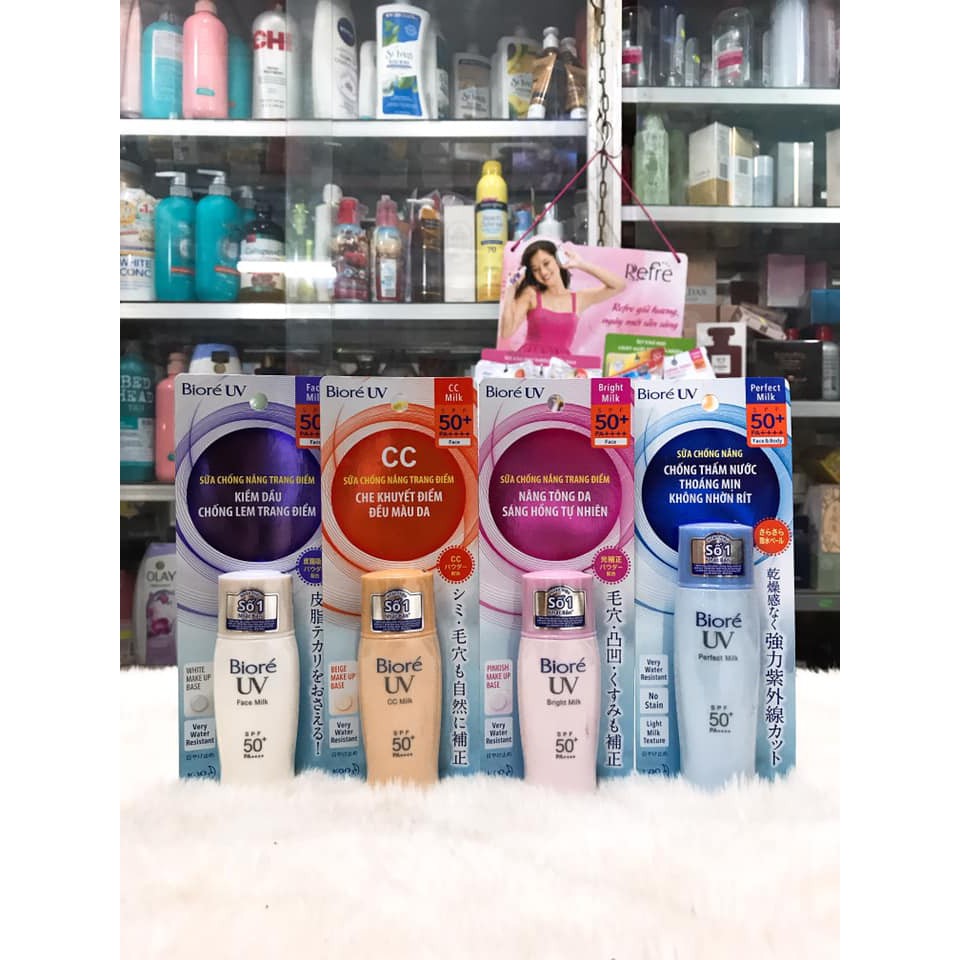 Sữa chống nắng biore uv spf50+pa++++