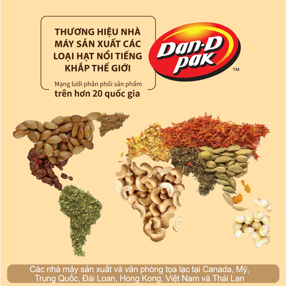 [Chính hãng] Đậu phộng nước cốt dừa 1kg Dan D Pak