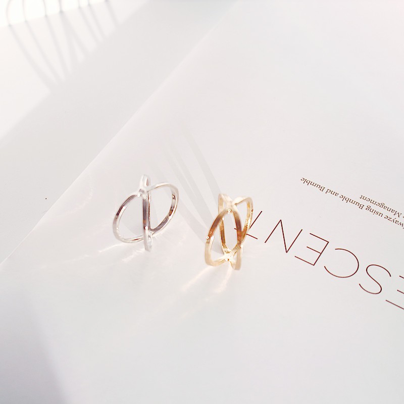 Nhẫn chéo dễ thương phong cách Hàn V922