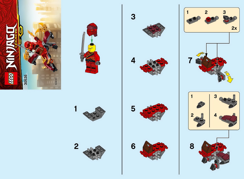 LEGO Ninjago Legacy 30535 Fire Flight Kai´s Mini Dragon Polybag [New Sealed, Genuine LEGO]
