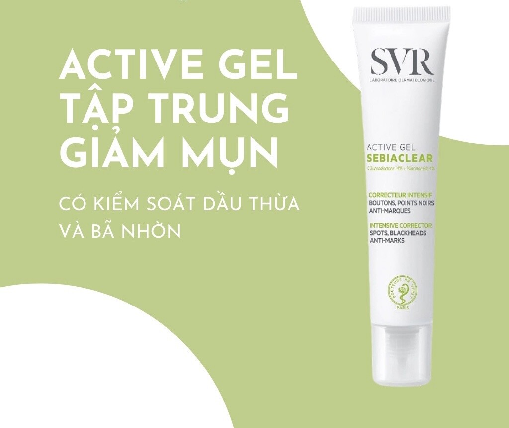 Kem Dưỡng Giảm Mụn SVR Active Gel Sebiaclear 40ml