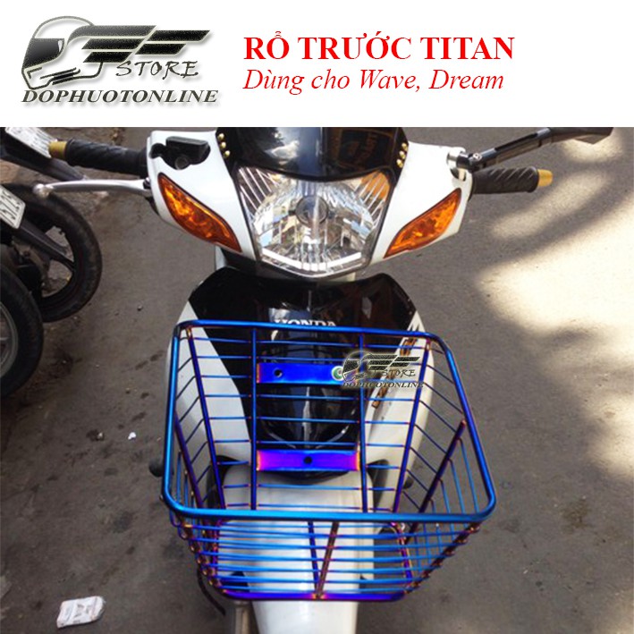 Rổ (Giỏ) Trước Inox, Titan Cho Wave, Dream <Dpol>