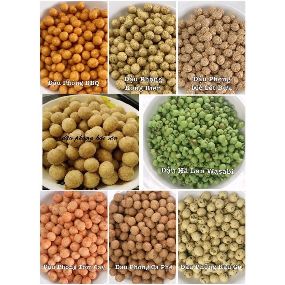 500GR ĐẬU PHỘNG MIX NHIỀU VỊ THƠM NGON RÒN RỤM