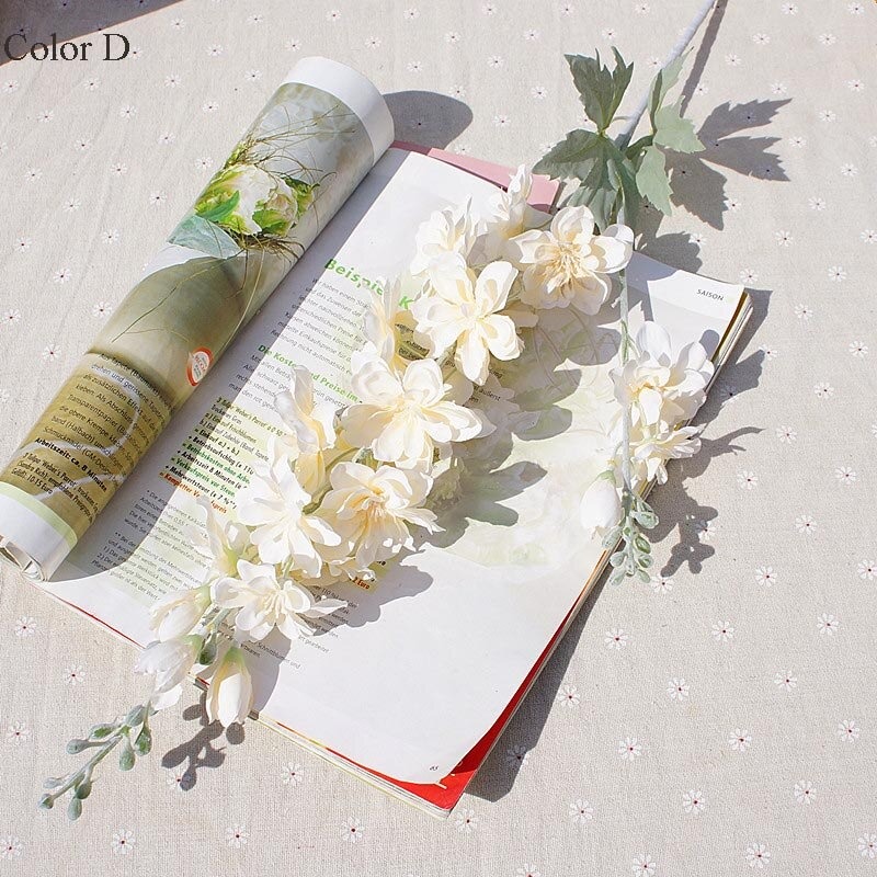 Cành hoa phi Yến kép giả dài 84cm gồm 2 nhánh