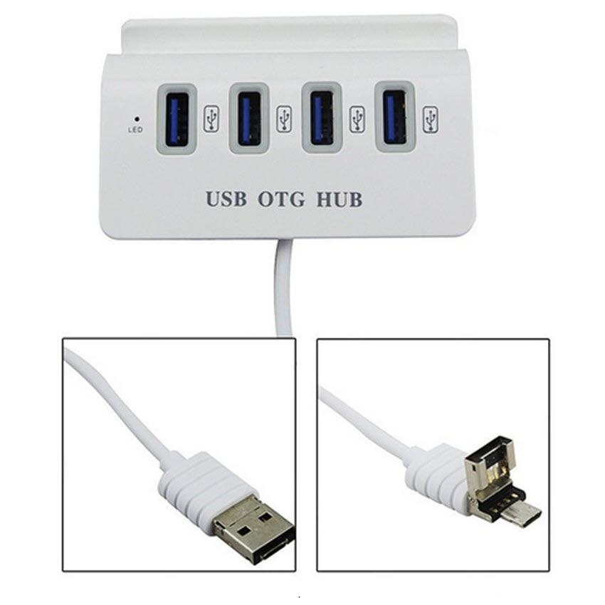 Bộ chia 4 Cổng USB OTG HUB với Dock chất lượng cao