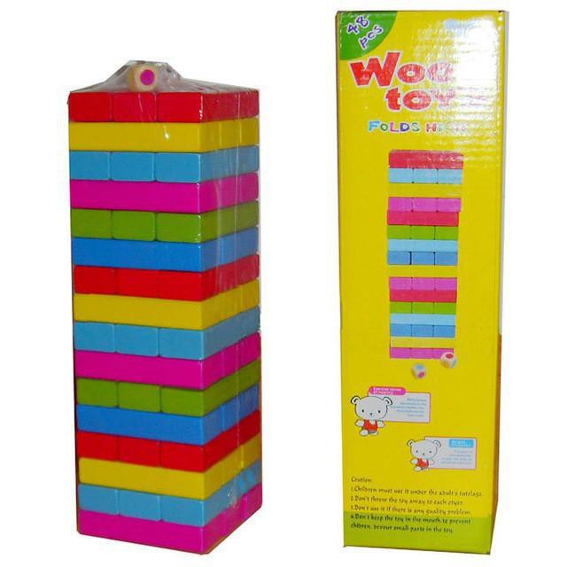 Rút gỗ màu 48 thanh to- Đồ chơi gỗ
