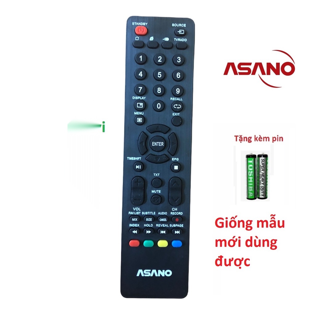 Asano mới dài - remote tivi asano mẫu mới dài