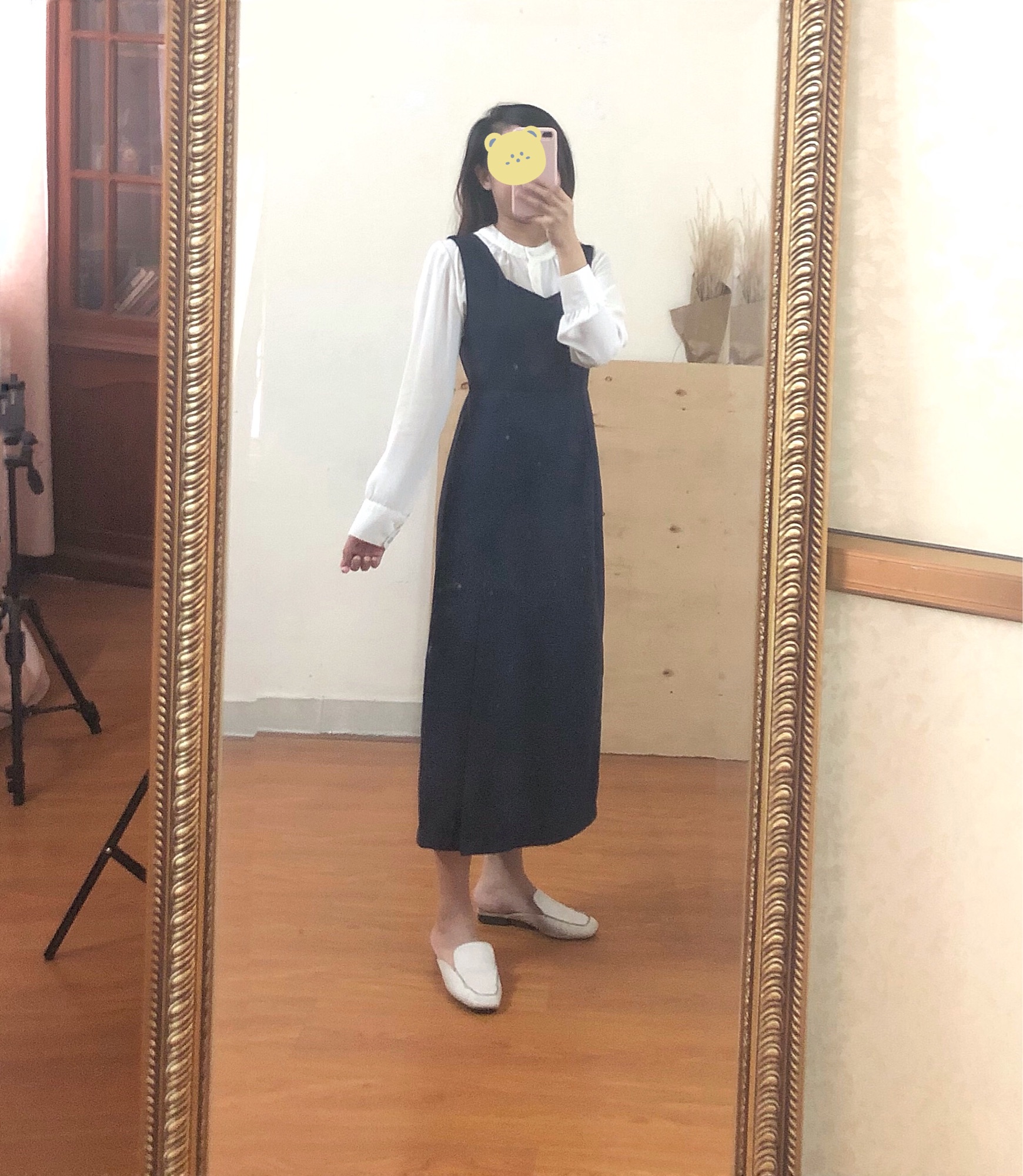 Áo sơ mi voan cổ tàu