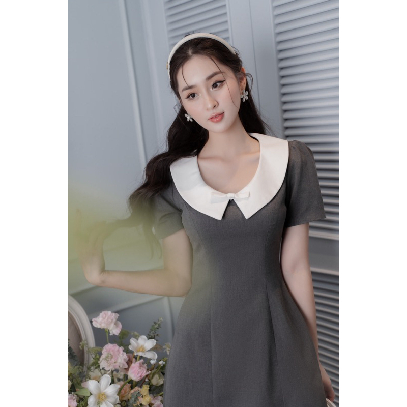 CÉLESTE - Váy Cổ Nơ May Dress