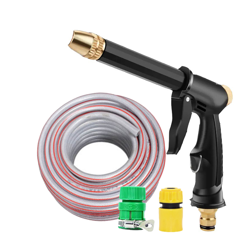 Bộ dây và vòi xịt rửa xe tưới cây tăng áp,vòi xịt rửa,vòi tưới cây loại 5m 810-2576-1