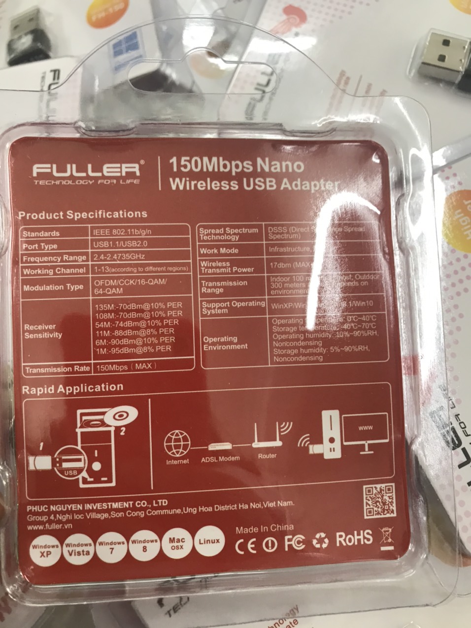 [Siêu rẻ] USB Wifi Fuhler FH-150 Tốc Độ 150Mbps