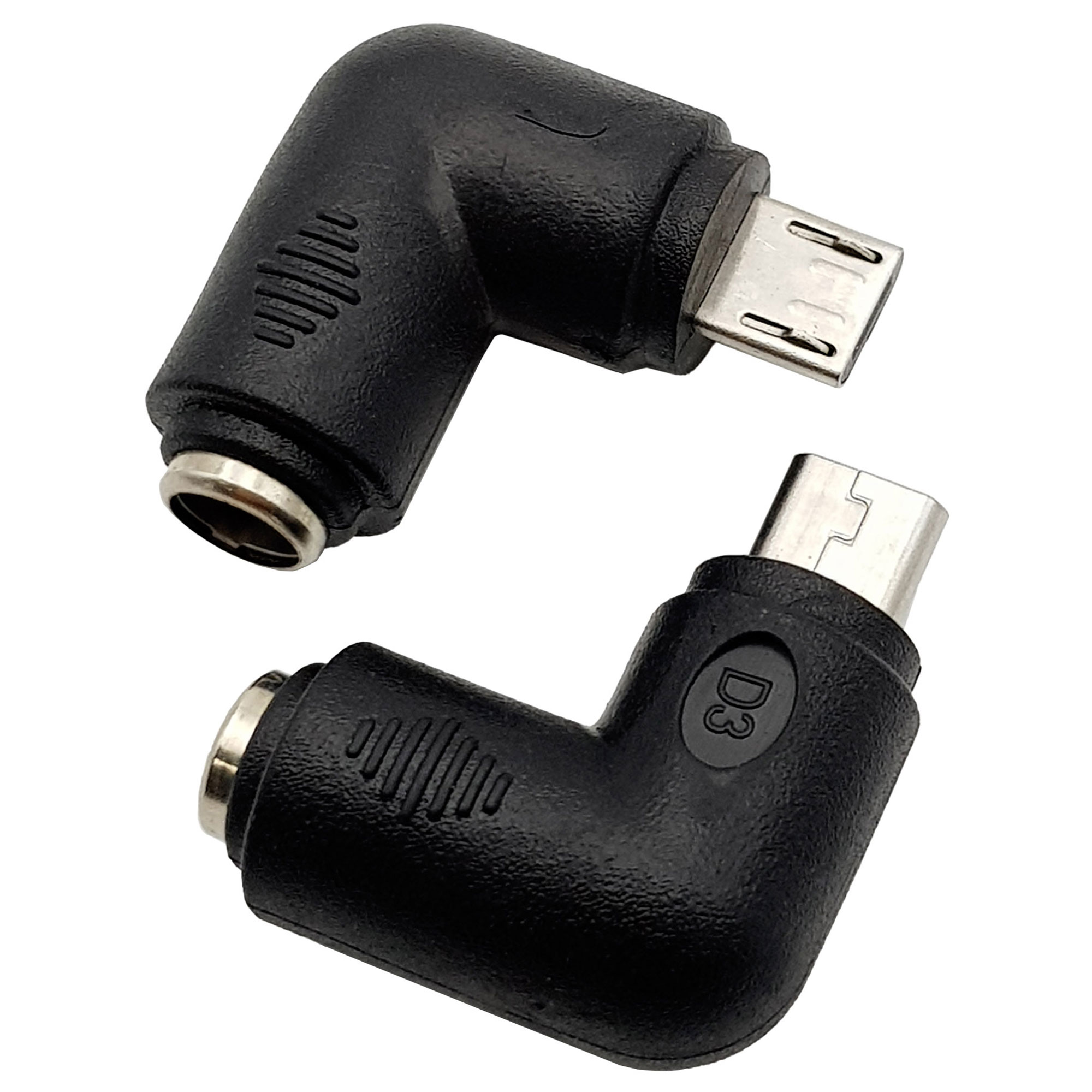 Đầu chuyển đổi DC 5.5x2.1mm sang Micro USB vuông góc