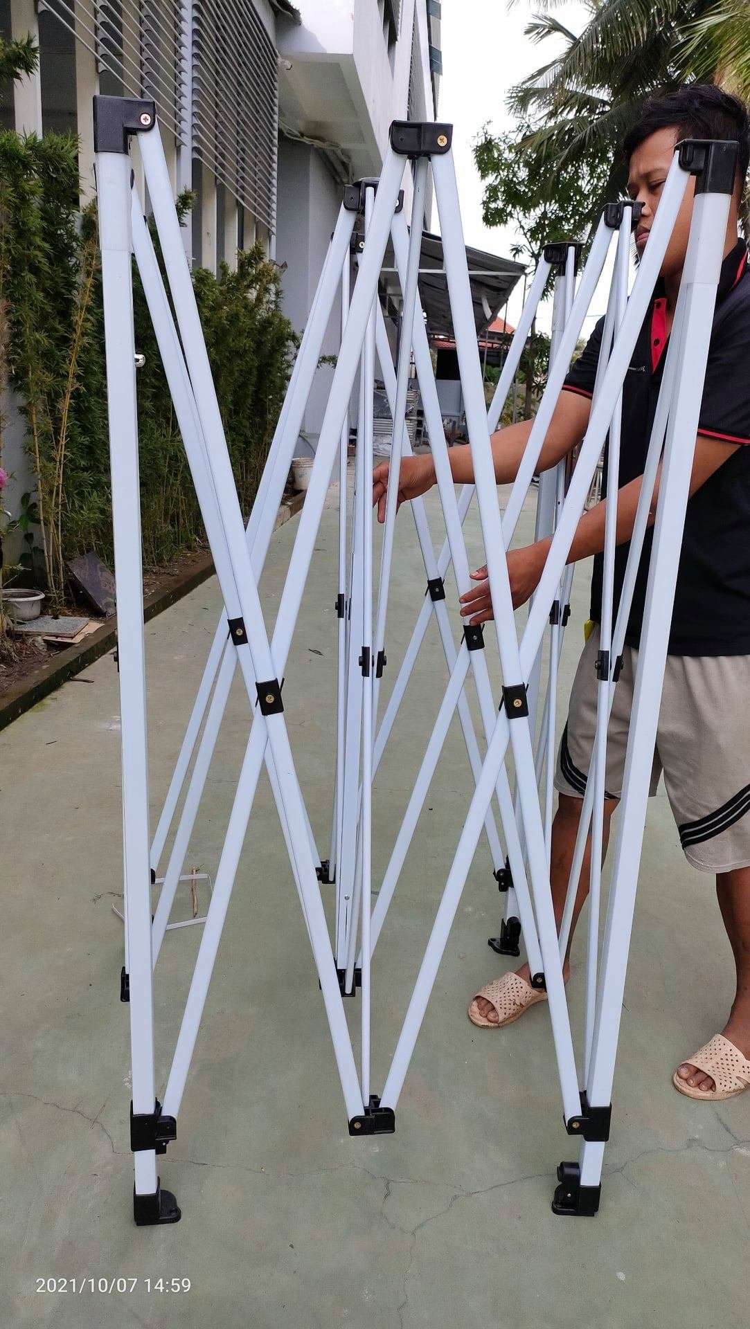 Khung nhà bạt di động 3x6m khung 43mm