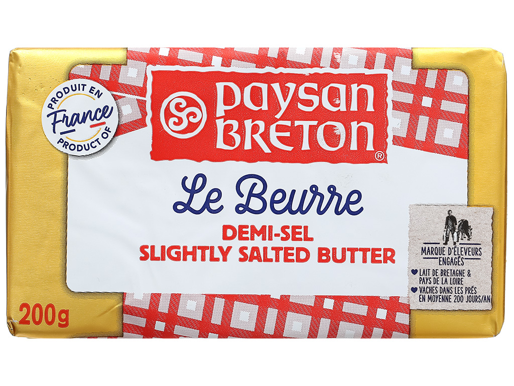 SHIP HCM -BƠ MẶN PAYSAN BRETON 200GR -11629 BƠ LÀM BÁNH
