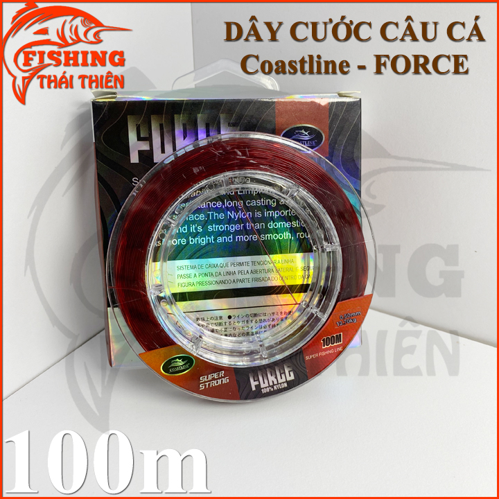 [HCM]Dây cước câu cá Coastline Force cuộn 100m nhiều kích thước