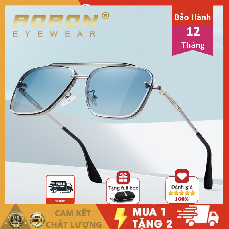 Kính mát kính phân cực chống tia uv thời trang cao cấp aoron a689 bảo hành 12 tháng -mắt kính kingshop