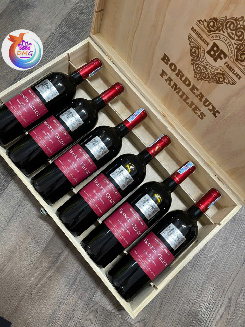 [NHẬP KHẨU] VANG ĐỎ PHÁP FRANCIS GILLOT MERLOT, CAB - 750ML (13.5%) - DMG WINE