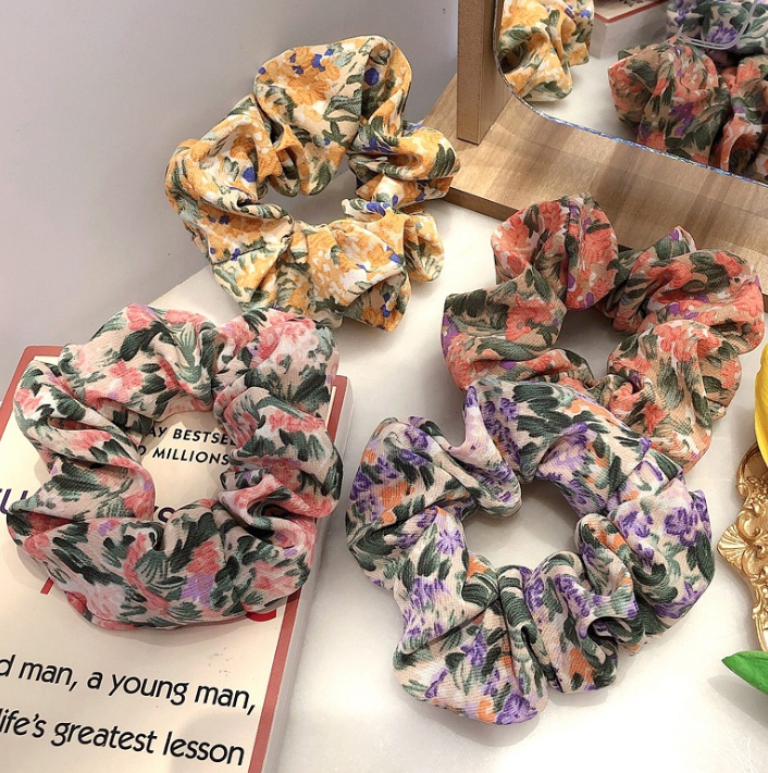 Dây buộc tóc Scrunchies lụa mềm cao cấp (Chọn mầu) HD55