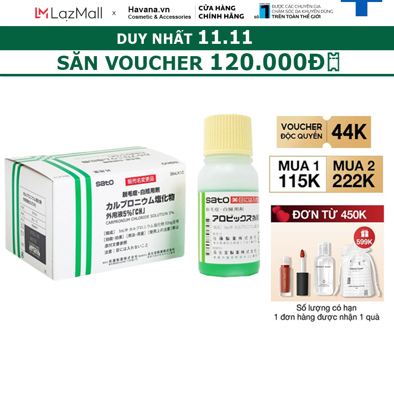 Tinh chất Sato chấm hói mọc tóc giảm rụng tóc 30ml Nhật Bản