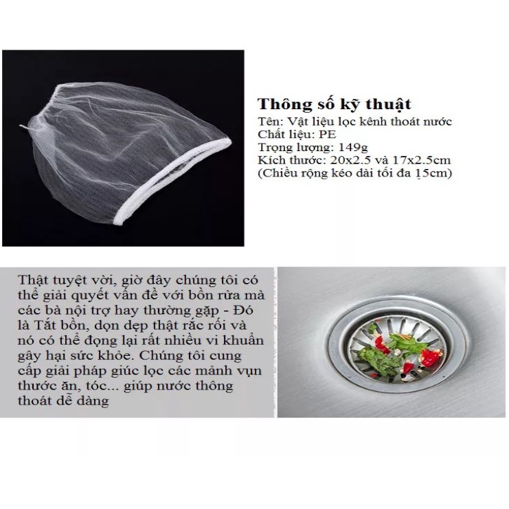 1 bag kitchen sink filter trash bag-joylot-King package