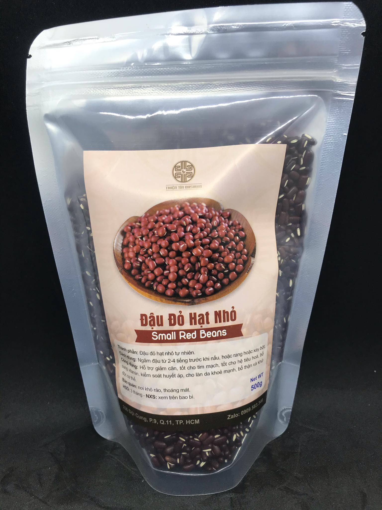 Đậu đỏ hạt nhỏ 500g ( xích tiểu đậu chưa rang )