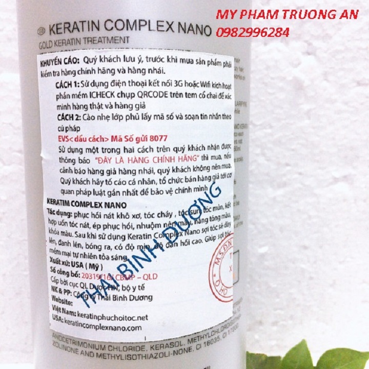 Hấp Phục Hồi Tóc Karatin Comlex