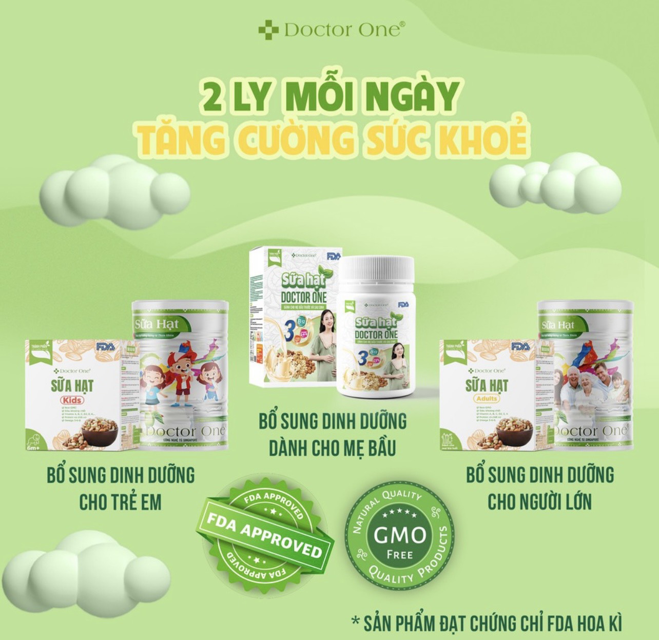 [HCM]Sữa Hạt Số 1 Doctor One [ DÀNH CHO BÀ BẦU ] - Thiên Nhiên Việt
