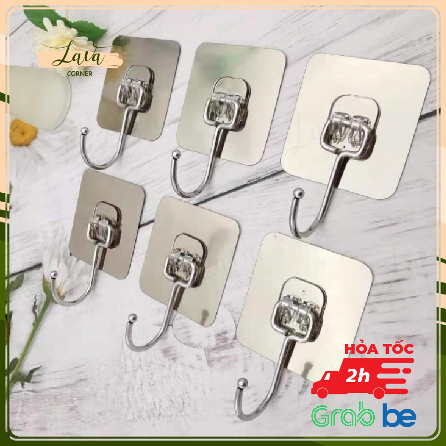 Móc Dán Tường Chịu Lực Siêu Dính Treo Đồ, Vật Dụng Đa Năng Tiện Ích Bằng Inox 304