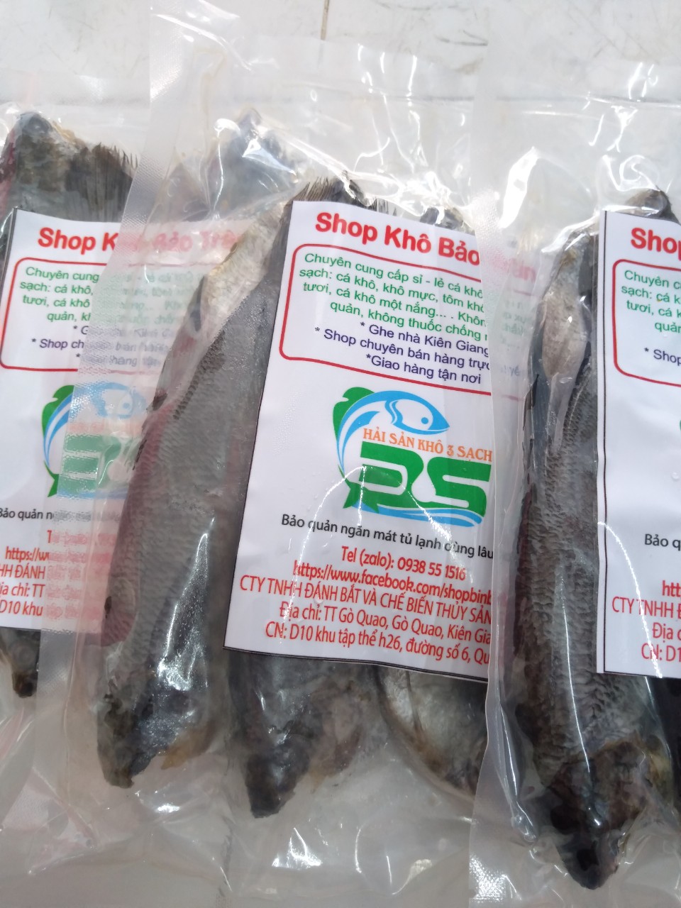 Khô cá sặc  9-10 con/kg (500g)