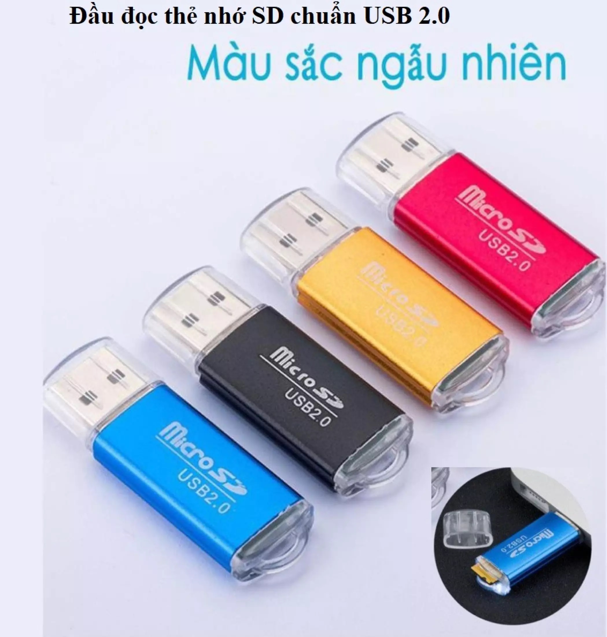 đầu đọc thẻ nhớ micro vỏ nhôm siêu bền