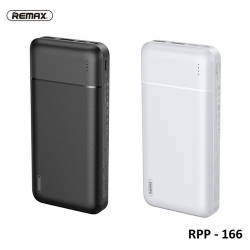 [HCM]Pin Sạc Dự Phòng 20000mAh Remax RPP-166 (RPP-296)Lango Series Fast Charing 2.1A Tích Hợp 2 Cổng USB