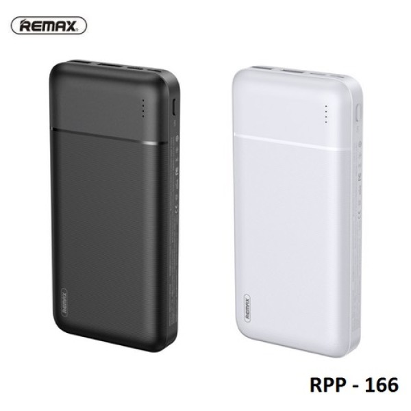[HCM]Pin Sạc Dự Phòng 20000mAh Remax RPP-166 Lango Series Fast Charing 2.1A Tích Hợp 2 Cổng USB