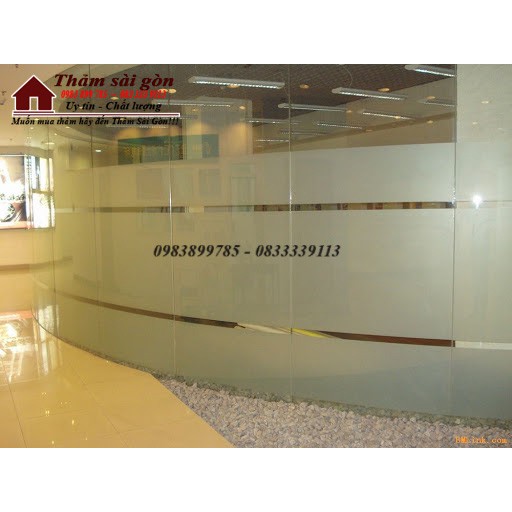 Decal dán kính cát mờ