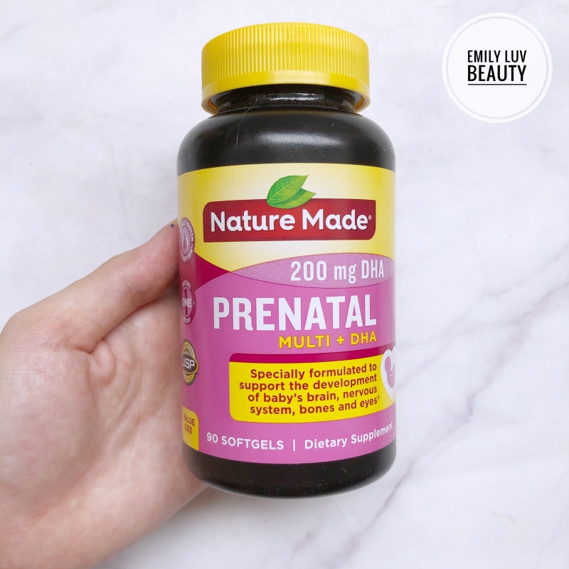Vitamin bầu Nature Made Prenatal Multi + DHA nhập khẩu