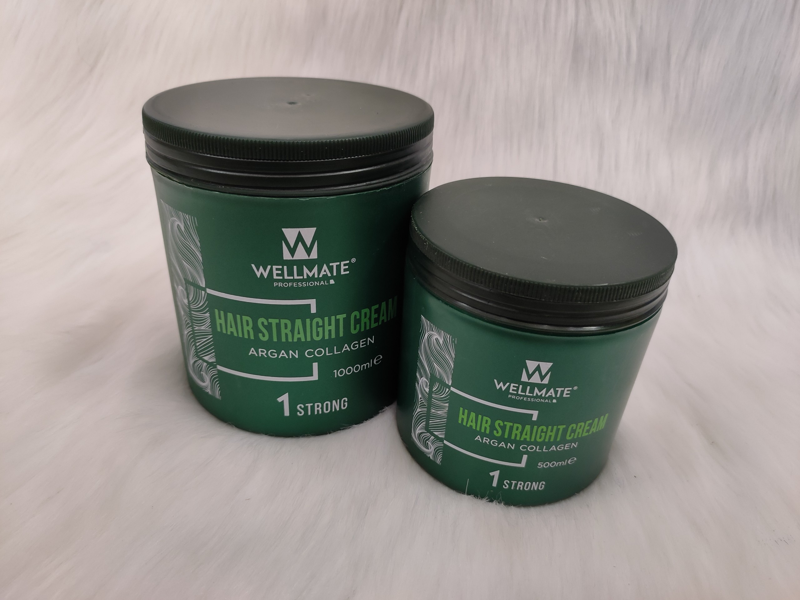Kem duỗi thẳng tóc Wellmate hủ xanh lá cây