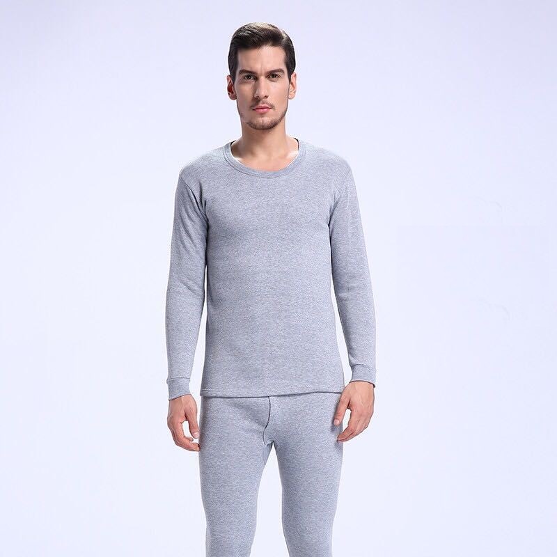 Bộ quần áo giữ nhiệt nam lót nỉ ấm áp giữ ấm cơ thể mùa đông, chất thun co dãn ôm gọn người