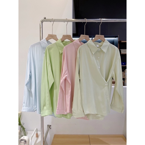 [3-5/8 Hoàn Tiền 25%]Áo sơ mi tone màu pastel SM7
