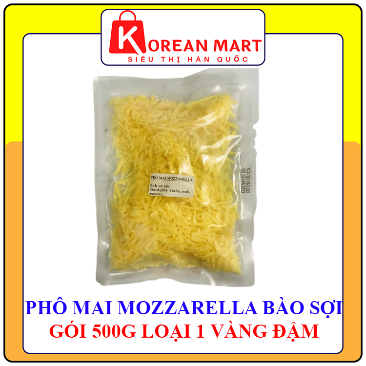 Phô mai bào sợi Mozzarella Đức gói 500g