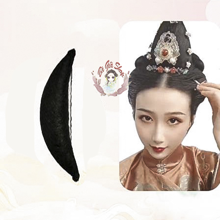 Búi tóc cổ trang tóc giả búi độn 35-40cm độn cả đầu