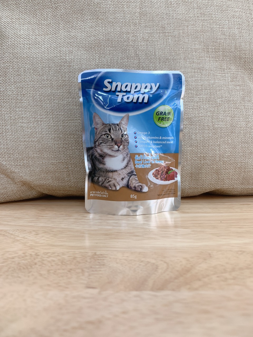 Combo 5 gói pate snappy tom cho mèo gói 85g