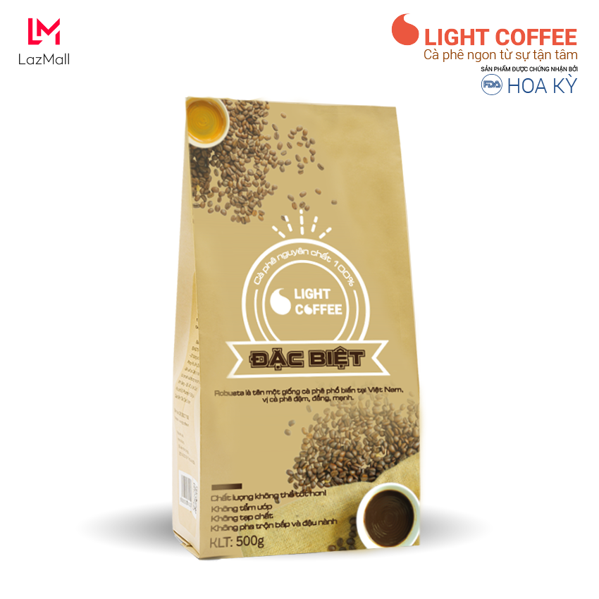 Cà phê hạt Đặc Biệt - nguyên chất 100% - Light Coffee - 500gr