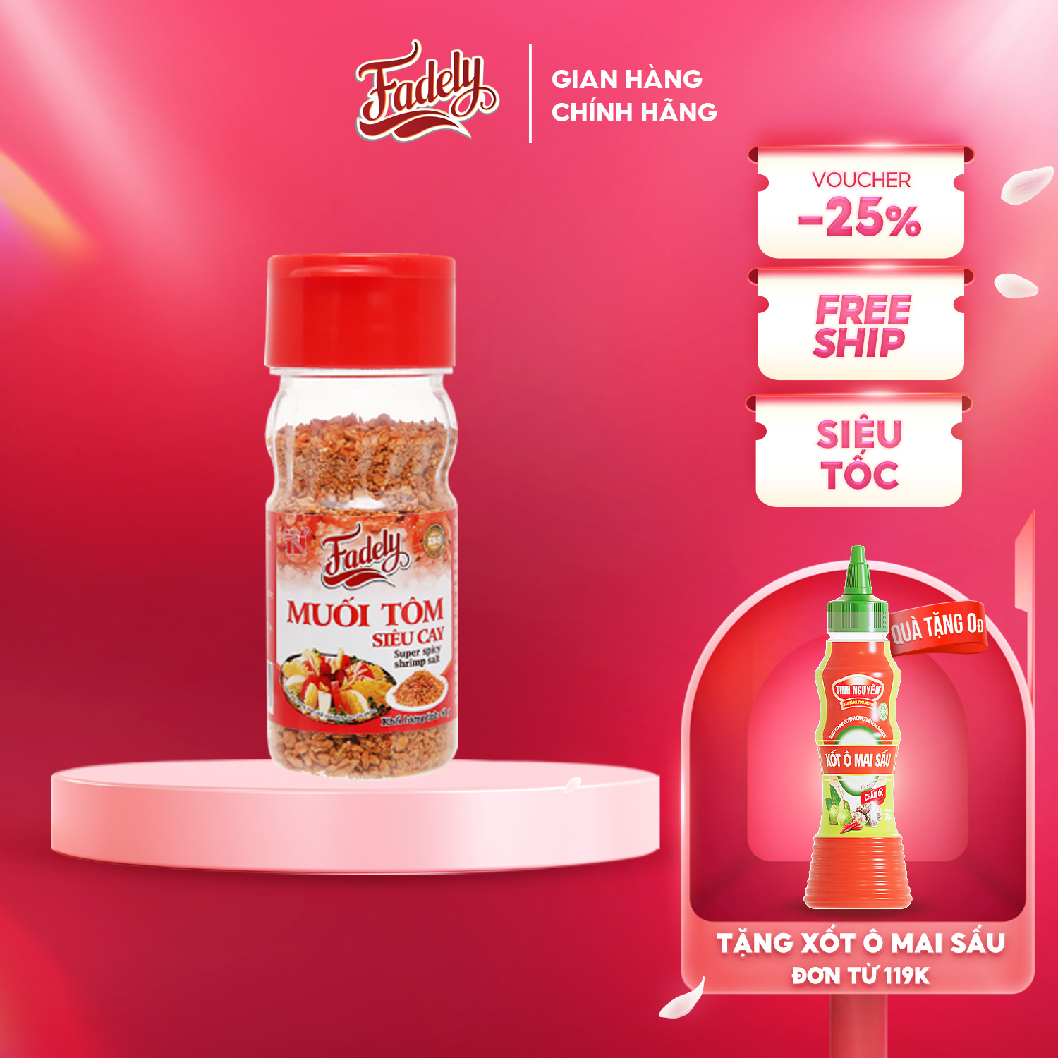 Muối Tôm Siêu Cay Fadely (60g)