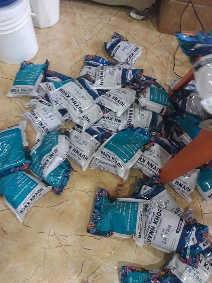 [TẶNG KÈM CHÙM NHO 4 LƯỠI] 1KG MỒI CÂU CÁ TRA HUỲNH KHOA