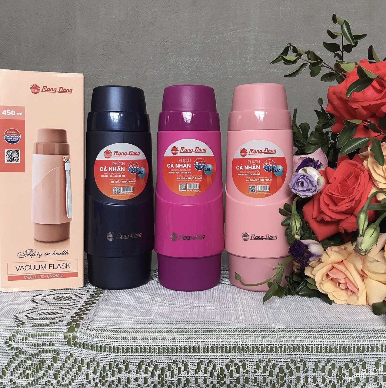 BÌNH GIỮ NHIỆT RẠNG ĐÔNG 450ml