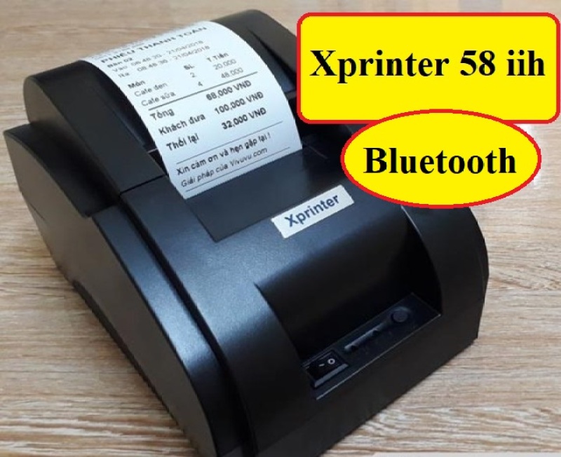 [HN]Máy in hóa đơn Xprinter K58 Bluetooth khổ 58mm Xprinter + Tặng giấy in
