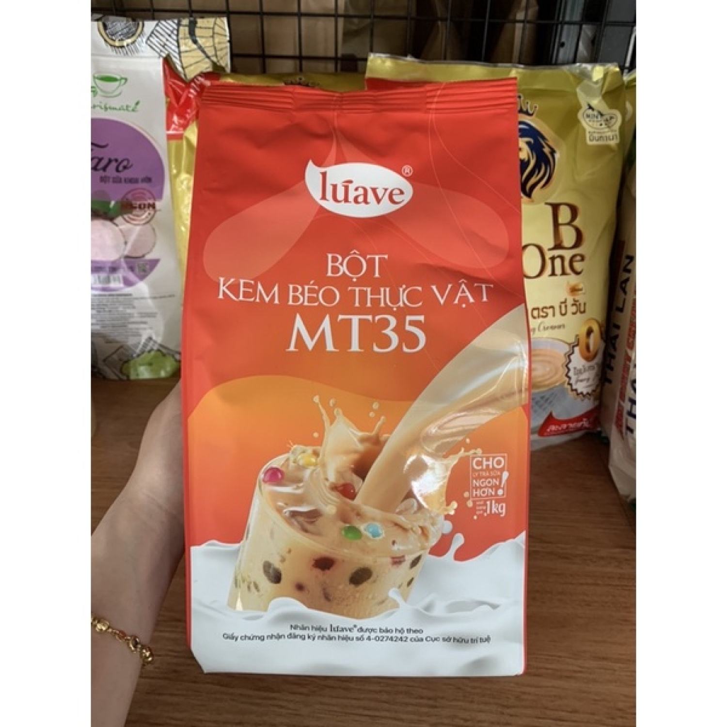 Bột Kem Béo Pha Trà Sữa Luave MT35-1Kg